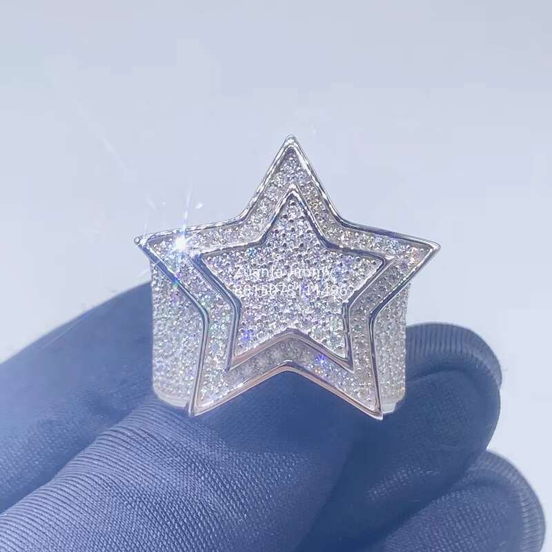 New Arrivals in Stock Iced Out HipHop Rapper Style Pinky Rings
