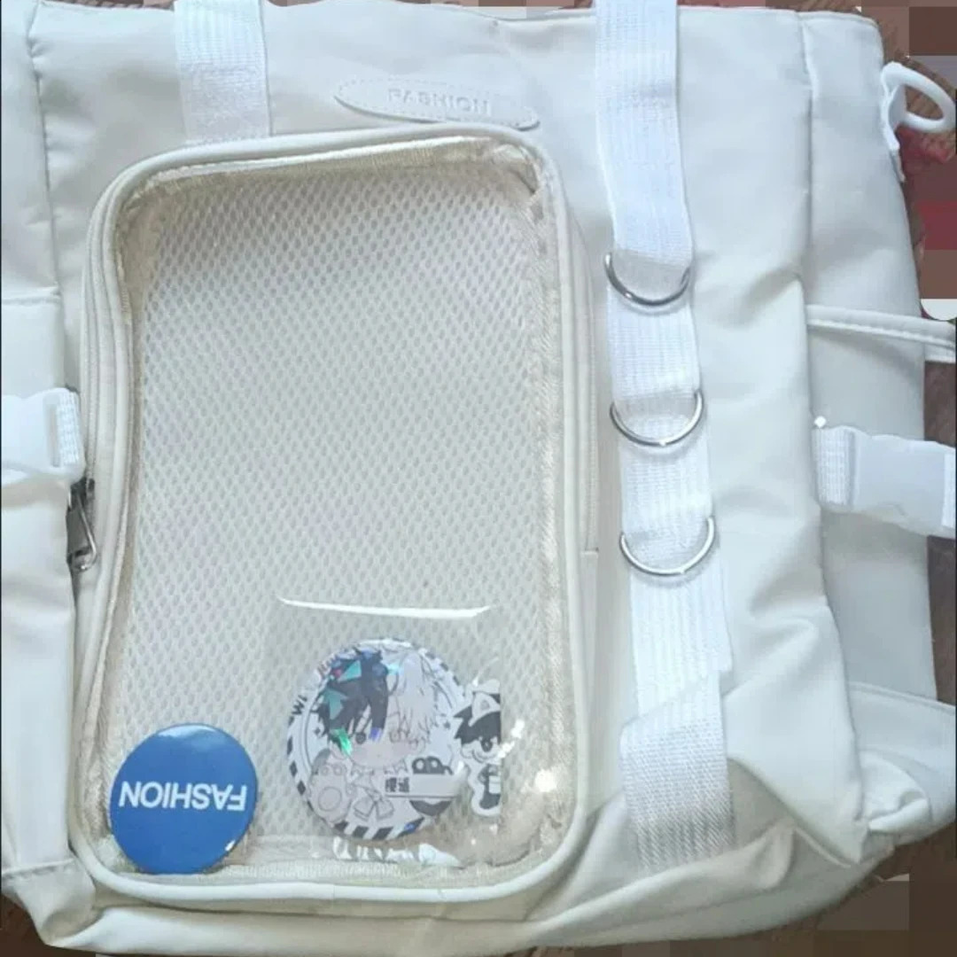 Niche Japanese Transparent Ita Bag Casual Large Capacity Girl Shoulder Crossbody Bag Fashionable Ulzzang Tote Bag ItaBag 250417