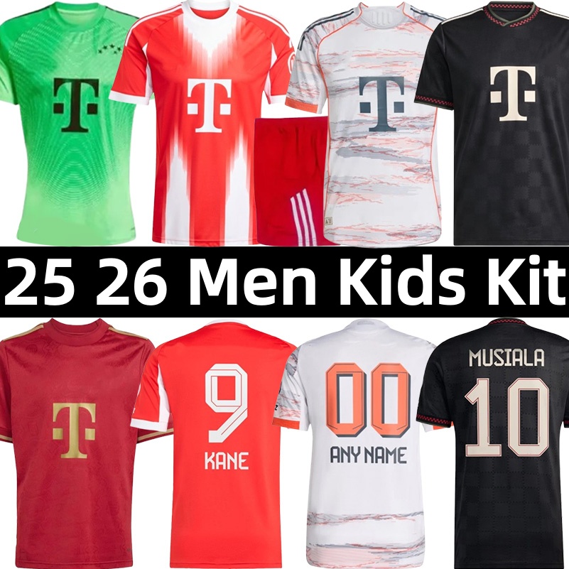 25 26 Bayer Munich Soccer Jersey Kane Musiala Luis Diaz Olise N.Jackson Gnabry Goretzka Kimmich Davies goalkeeper Neuer camisa de futebol Men Kids Kit football shirt