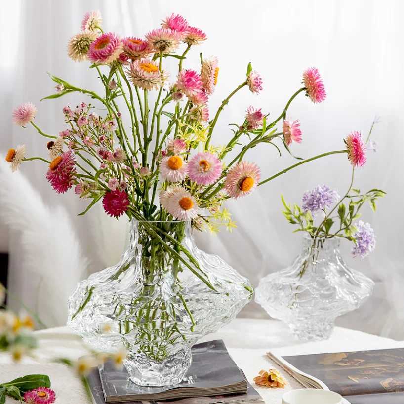 Luxury Nordic Minimst Style Frosting Glass Vase ic Home Living Room Decoration Stand For Flowers Decorative Vases Modern C2511247