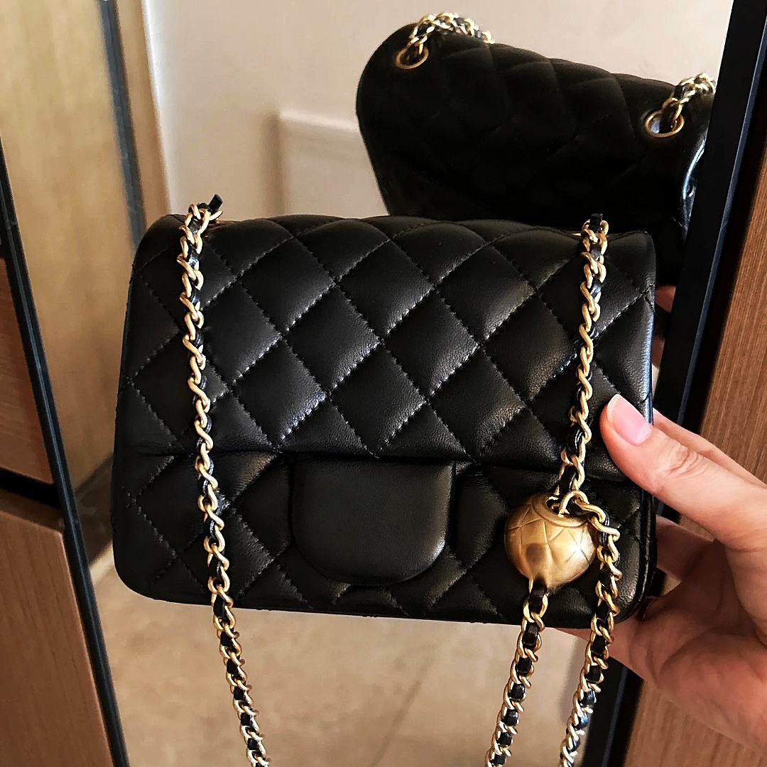Mirror Quality Wallet Designer Woman Chain Flap Bag Classic Cf Bag Luxury Bag Diamond Grid Golden Ball cc Bag Mini Crossbody Bag Woman Handbag