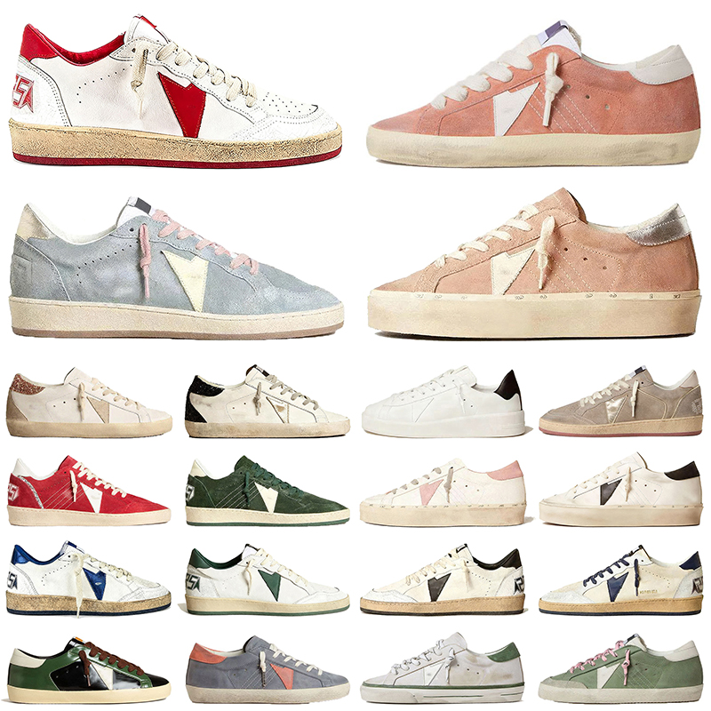 Golden Superstar Sabot Loafers Italy Brand Designer Shoes Do-old Plate-forme Sneakers Nappa Leather Shoe Stars Women Men Vintage style Ball Casual Star Trainers