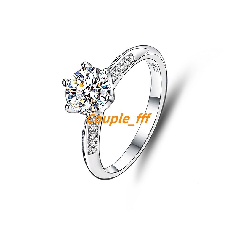 Natuna High Quality 925 Sterling Silver Adjustable Rings Wedding Moissanite Diamond Engagement Ring for Women