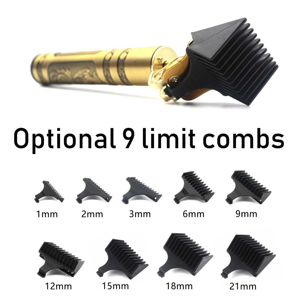 T9 Professional Hair Trimmer Machine Metal Body Stainless Steel Hair Clipper Beard Trimmer for Men Finishing Machine L251124