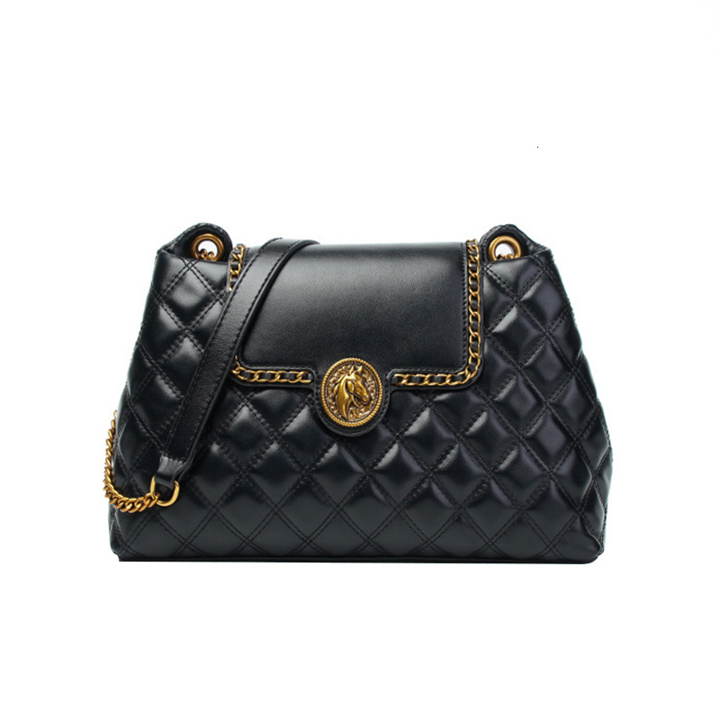 Gulanda New Autumn And Winter Diamond Grid Chain Women S Fragrant Style Armpit Bag High End Commuting Small Square Bag Tote Bag Tote Bag