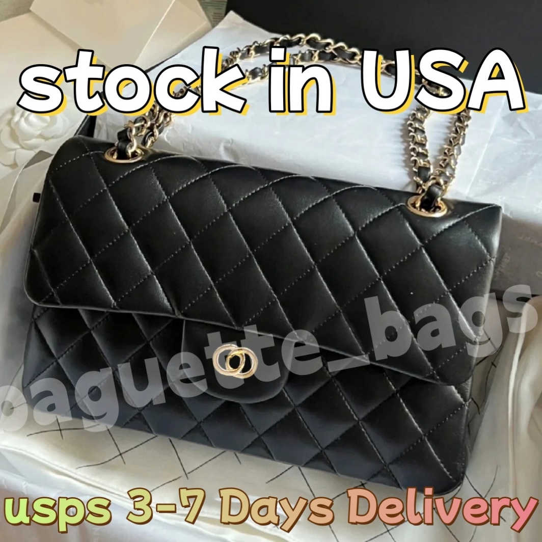 10A Top Tier Womens Mini Square Bag Real Leather Medium Caviar Lambskin Quilted Purse Small Double Flap Black Shouler Bag Luxury Designer Maxi Chain Strap HandBag