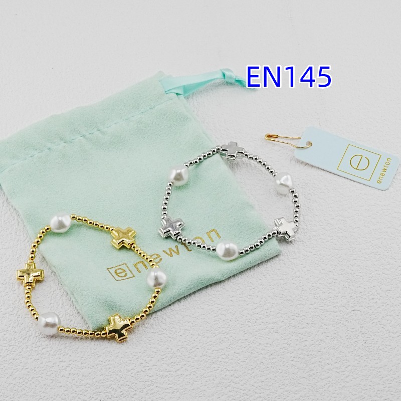 1:1 E-Newton Brand Gold Jewelry Pearl Beaded Bracelet Designer For Women Birthday Christmas Gift EN145