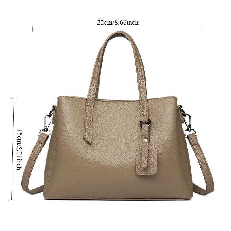 Designer Bag Cowhide Small Square Shoulder Premium Versatile Commuter Underarm Messenger Genuine Leather Women's Bag Purse