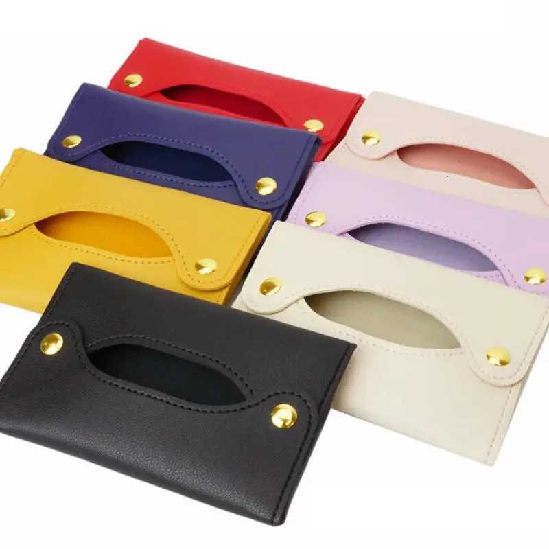 Pocket Tissue Bag Reusable Tissue Travel Pouch Tissue Storage Bag Paper PU Leather Case Sanitary Bags For Bathroom Small ItemsM251124