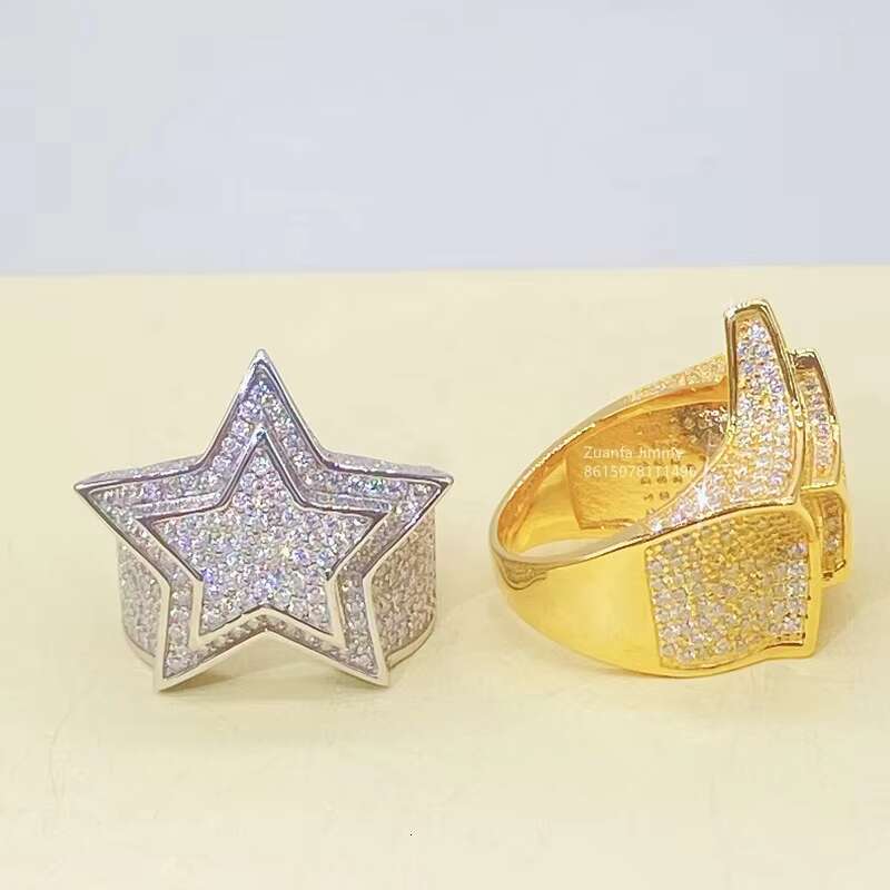 New Arrivals in Stock Iced Out HipHop Rapper Style Pinky Rings