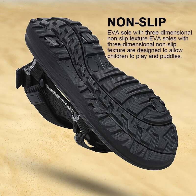 Fashion Kids Soft Sole Non-slip Boys Girls Sandals Toddler Children's Shoes 2024 Summer Beach