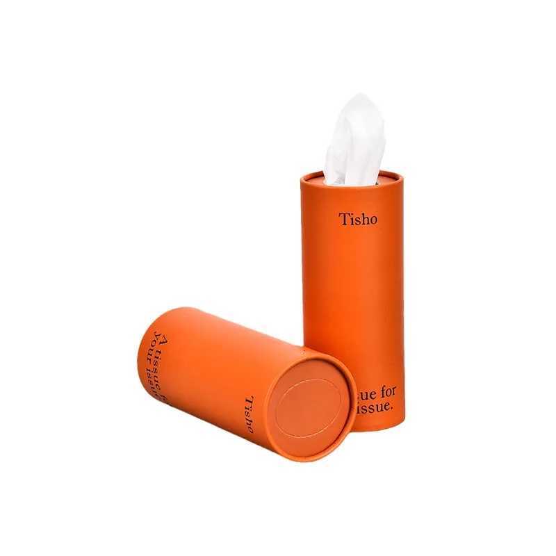 Car tissue tube Solid color tissue tube Original wood pulp Fashion restaurant 4s shop Napkin cylinder paper drawingM251124
