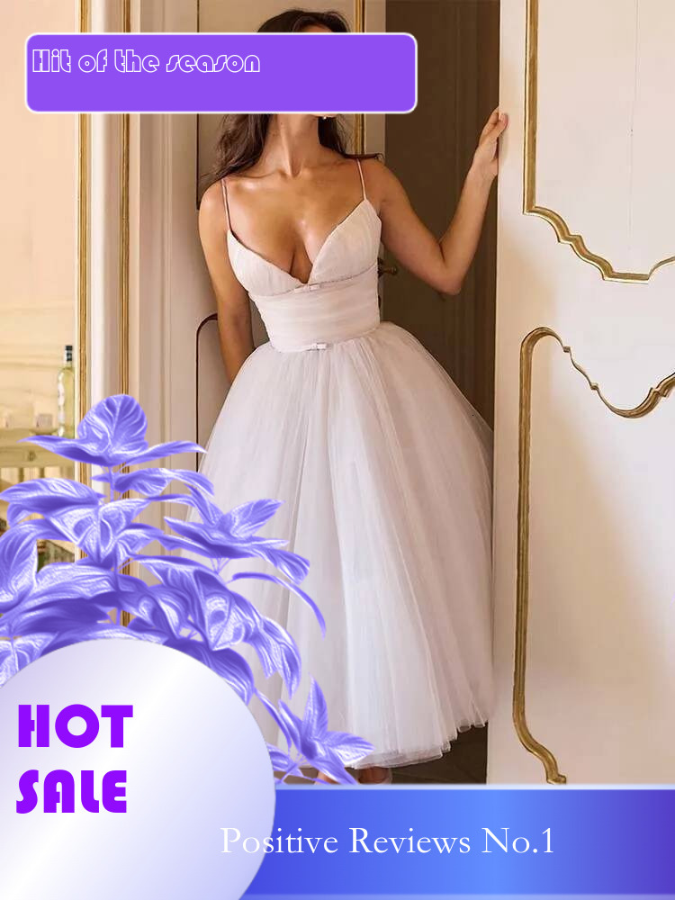 Dongdumaoyi Townlike A Line Pleated Ball Gown Dress Women Spaghetti Strap Spring Summer Nightclub Sexy Party Midi Long Dresses