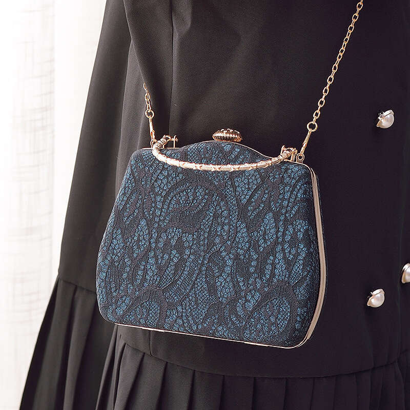 Dinner Bag Lace Dinner Women S Handbag Cheongsam Handmade Diagonal Cross Wedding Banquet Bag Dress Bag KQ