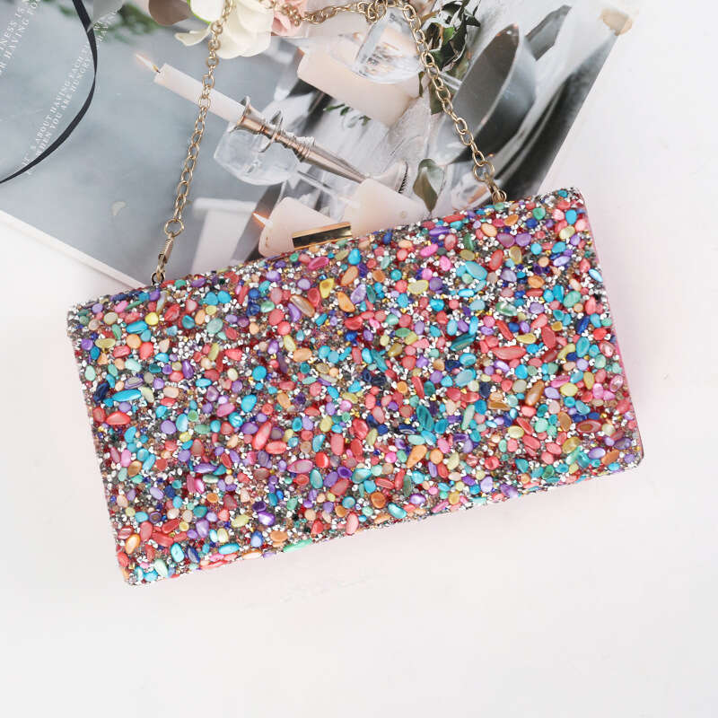 Dinner Bag New Shell Dinner With Diamond Embedding Women S High Sense Banquet Dress Clutch Bag KQ