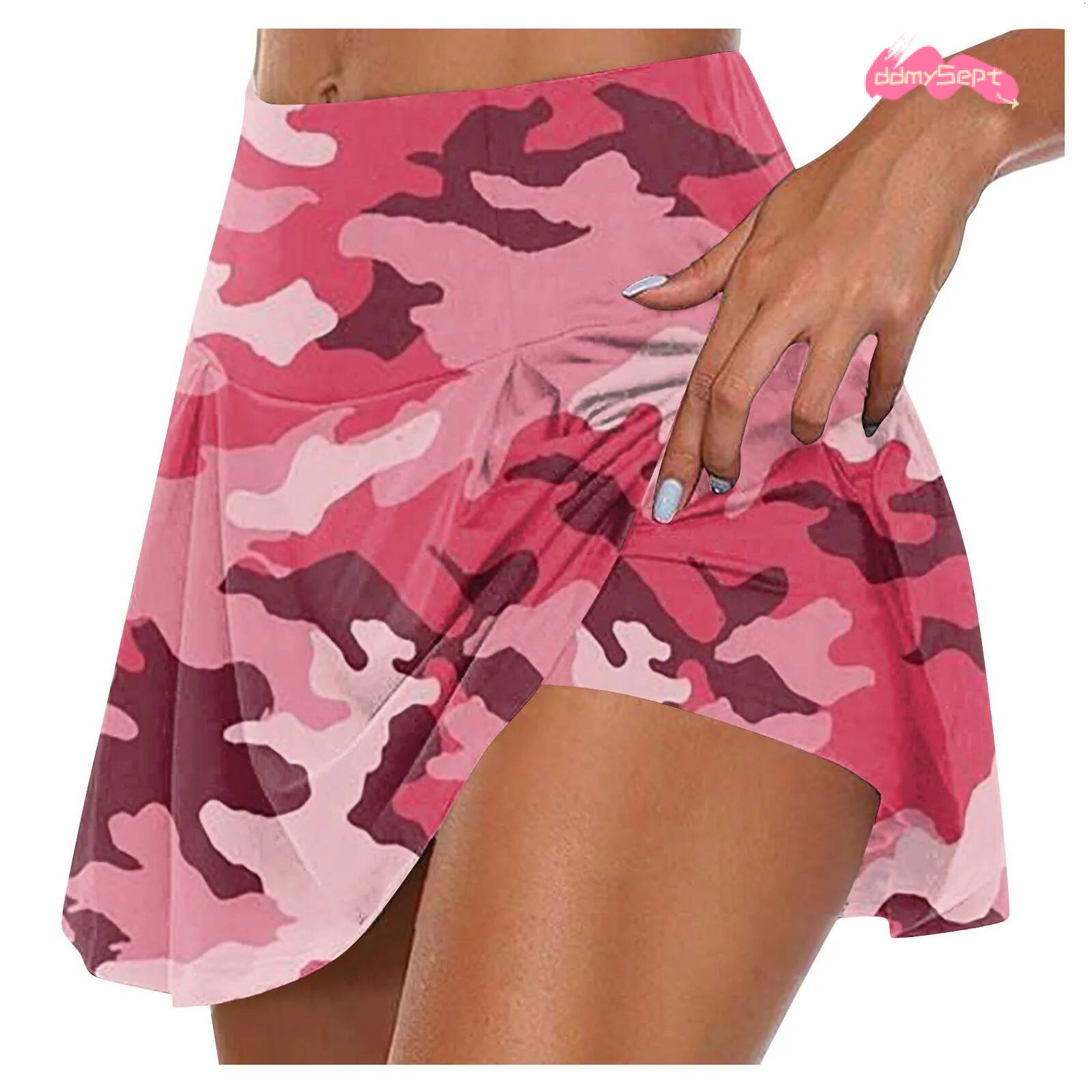 Women'S Athletic Stretchy Pleated Tennis Skirts Run Yoga Inner Shorts Elastic Sports Golf Skorts Dresses Women Faldas Mujeres