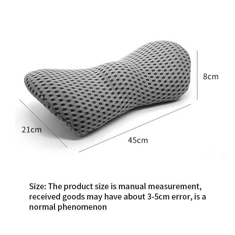 Breathable Memory Cushion Interior Accessories Bed Sleeping Pillow Car Seat Waist Pillow Lumbar Support Pillow Foam Car Cushion G251124