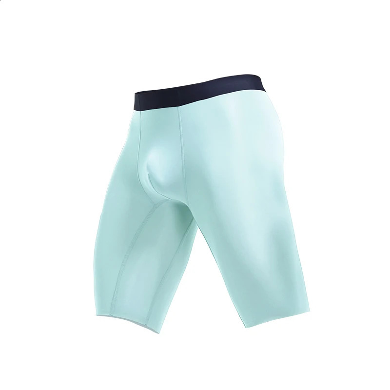 Mens Sports Briefing Summer Ice Silk Quick Drying Long Anti Wear Legs Loose Boxer Shorts Head 250417