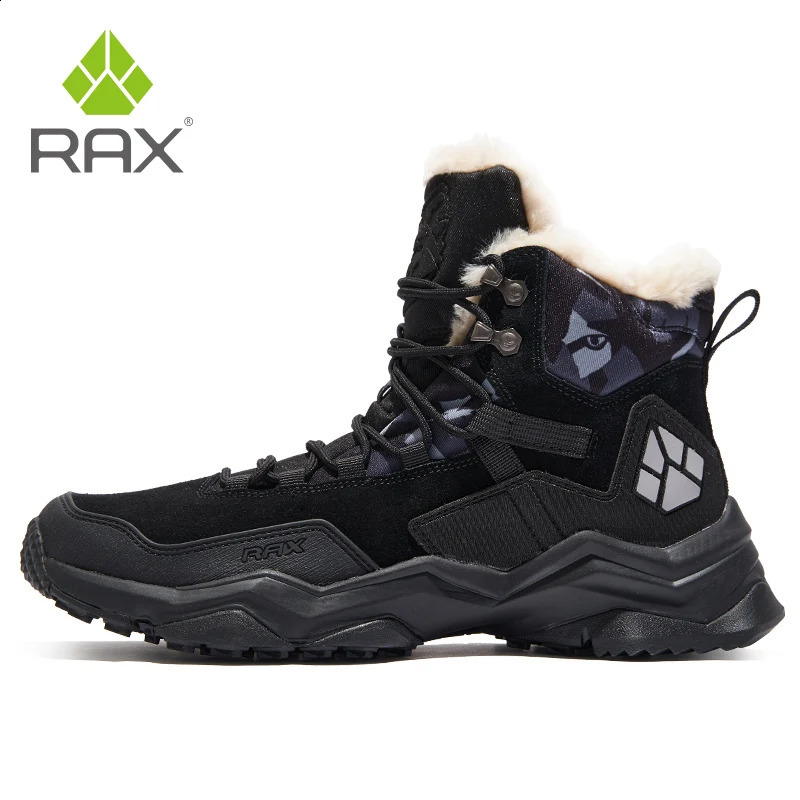 RAX Men Hiking Shoes Mid-top Waterproof Outdoor Sneaker Men Leather Trekking Boots Trail Camping Climbing Hunting Sneakers Women 250421