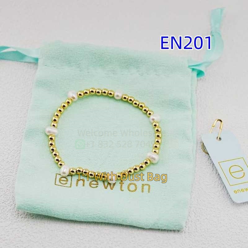 1:1 E-Newton Naure Pearl Beaded Multi Layer Bracelet Jewelry Bijoux de Luxe Birthday Christmas Gift EN201
