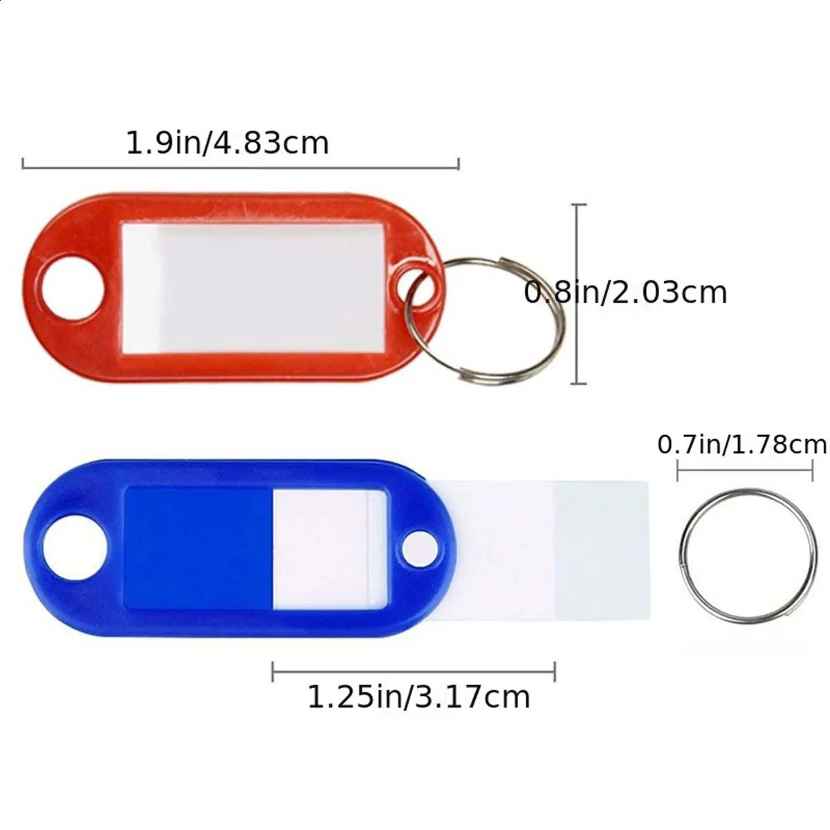 1030 pieces of 10 color multicolor plastic keychain ID tag luggage el number classification card 250418 250418