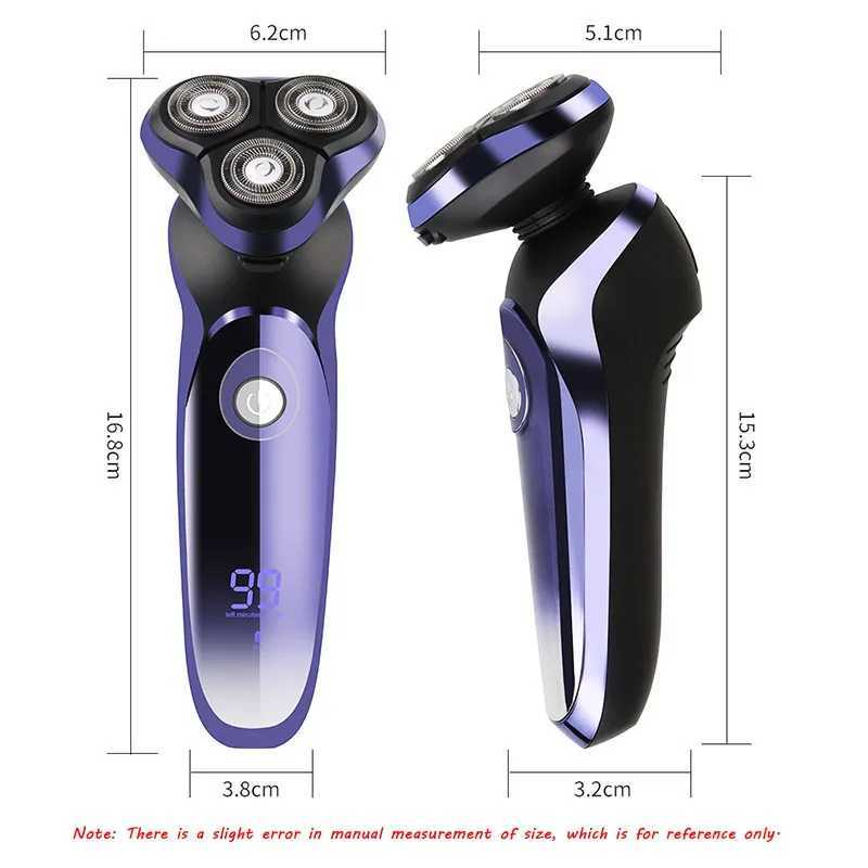 MOTA Electric Shaver Wet-Dry Dual Use Water Proof Electric Razor Nose Ear Hair Trimmer Rechargeable Shaving Machine for Men L251124