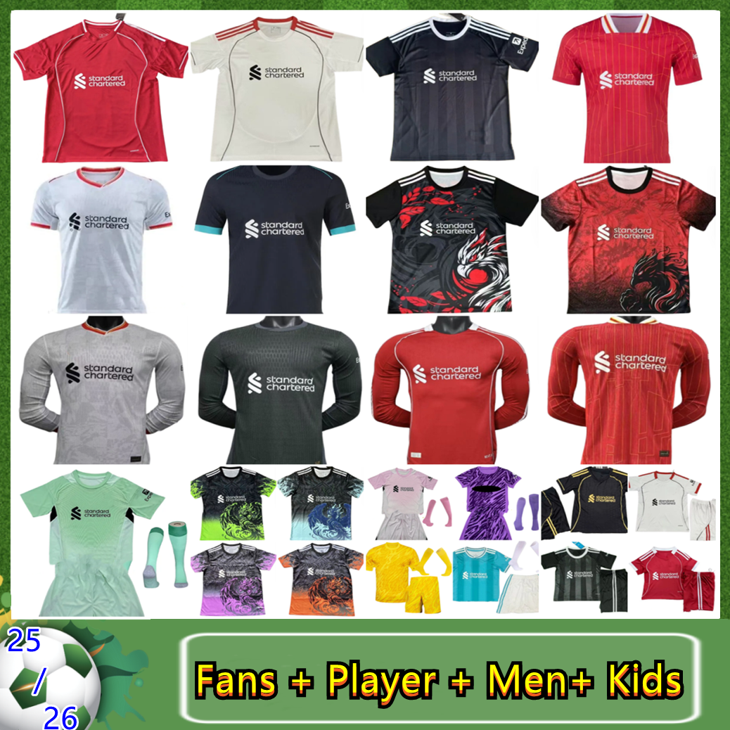 24/25/26 Season LiverpudlianS soccer jerseys MAC ALLISTER ALEXANDE R-ARNOL D LUIS DIAZ jersey GAKPO DARWIN DIOGO J. Darwin MAC football shirt Mens Kids Kit sock Full sets