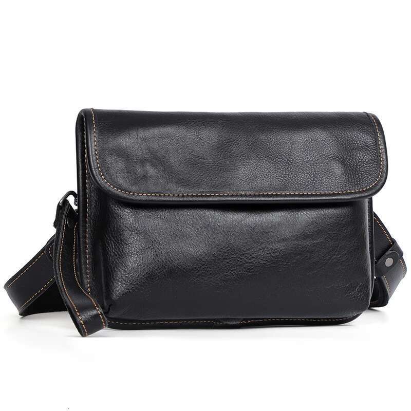 Designer Bag High Quality Genuine Leather Bags Natural Cowskin Men Messenger Vintage Men's Cowhide Shoulder Crossbody Phone Bag