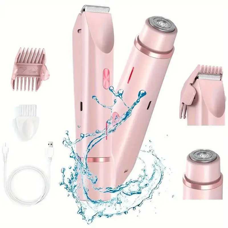 Portable double-headed ladies shaver household travel washable USB charging portable private parts slimming machine female b L251124