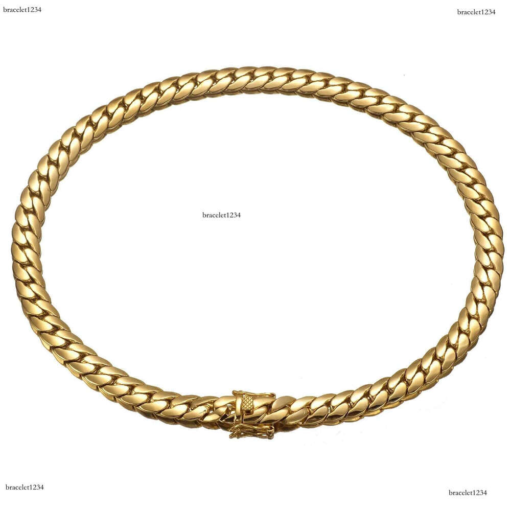 6mm-10mm 304 Stainless Steel Snake Chain Necklace Bracelet Real Gold Plated Jewelry