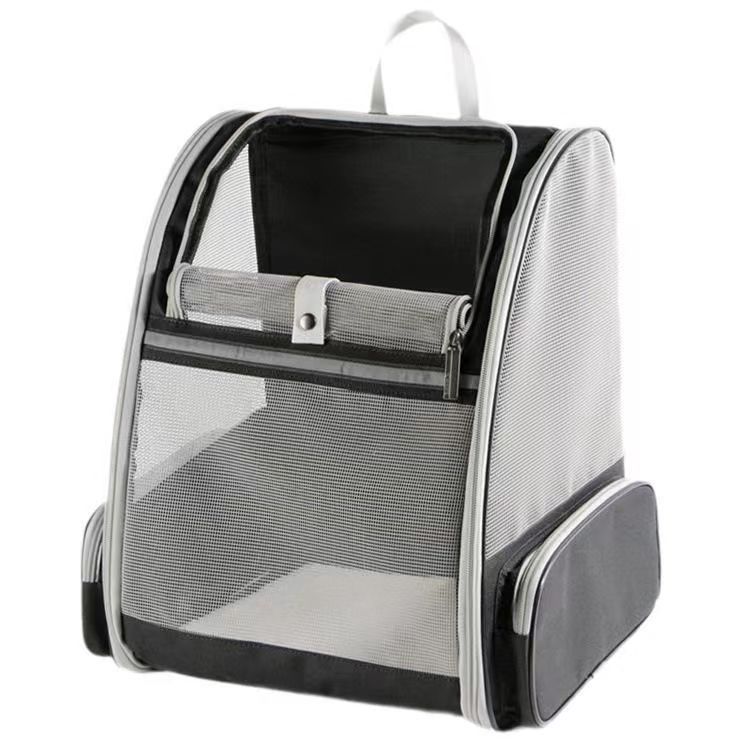 Lightweight Outdoor Dog & Cat Portable Backpack: Breathable Mesh Design, Easy Folding Feature - view 4