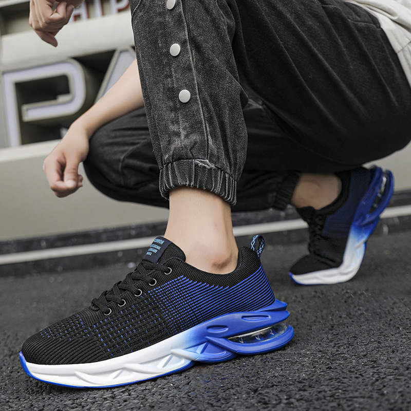 Air Cushion Sneakers for Men Fashion Breathable Mesh Sport Shoes Outdoor Casual Running Shoes
