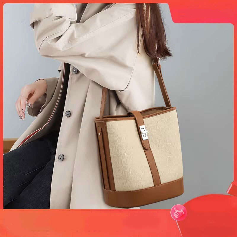 Light Luxury Versatile Bucket New Crossbody Women S Large Capacity High End Commuting Shoulder Bag