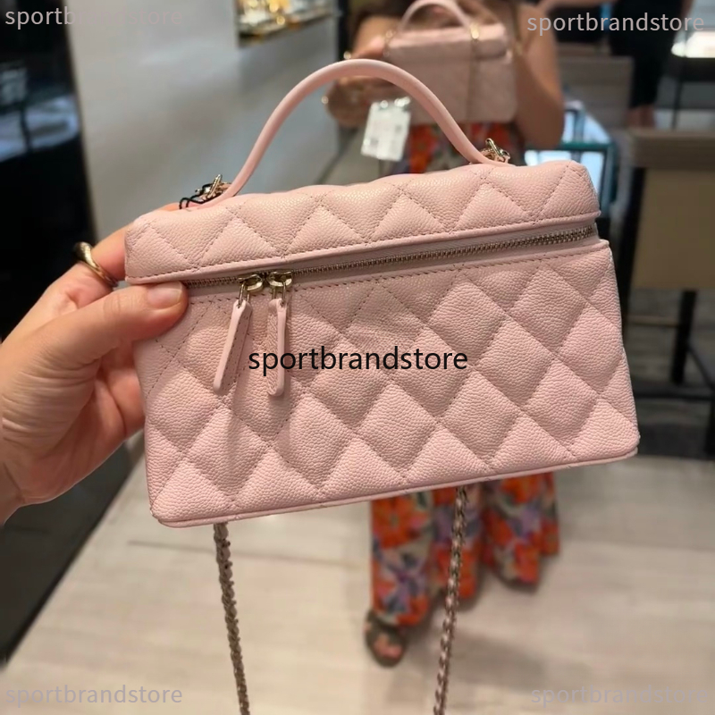 Vanity Case Bag Women Shoulder Bag Designer Bag Top Leather Luxury Lady Handbag Lps 25s 25c 25p Rhombic Metal Chain Cosmetic Bag Box Bag Ladies Vanity Bag