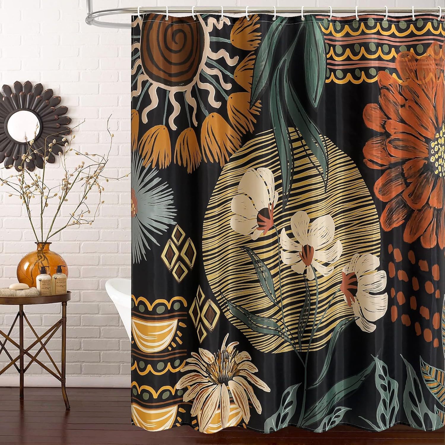 YL-37795 Waterproof Thickened Shower Curtain Cover, Bathroom Curtain Set, No Drill Required, Partition Curtain, Hanging Curtain