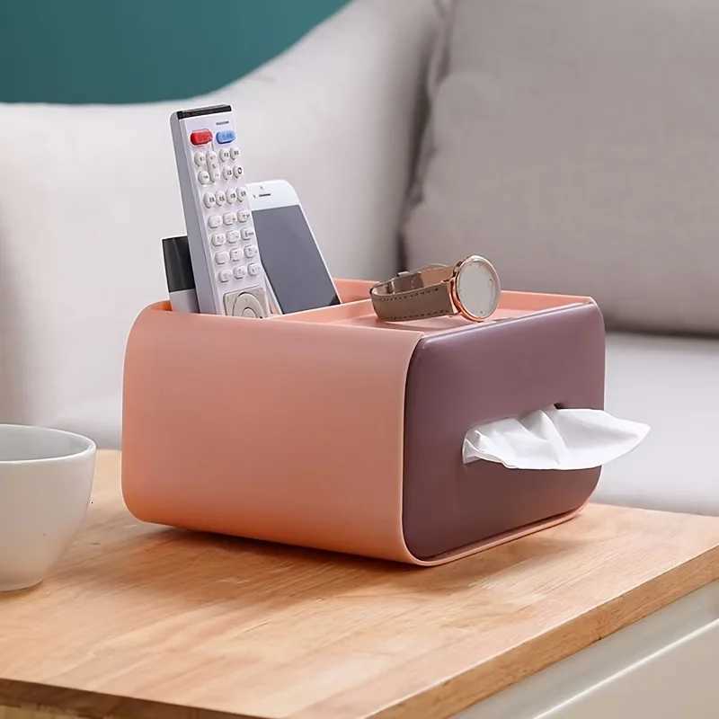 1Pc/Desktop Tissue Box Tissue Holder for Home Use Living Room Coffee Table Creative Multifunctional Storage BoxM251124