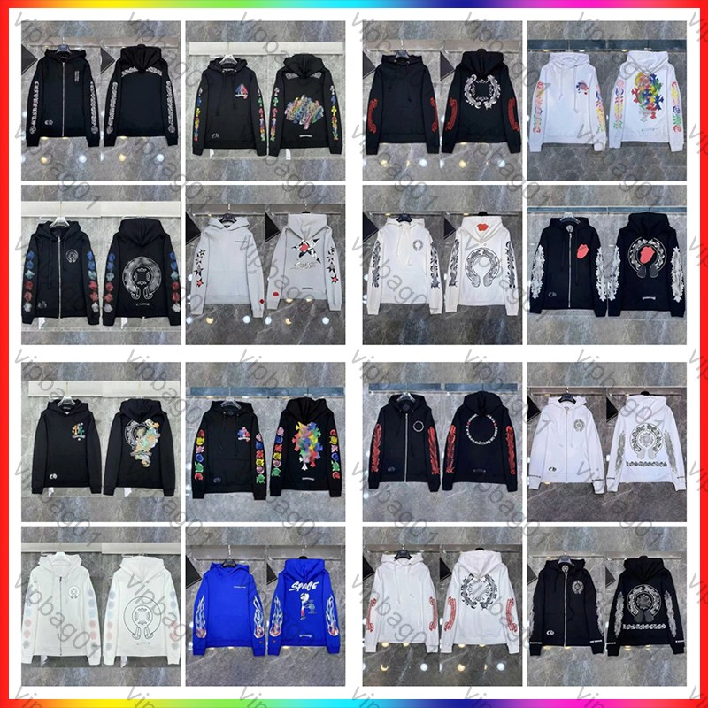 Designer chrome hoodie high-quality men's and women's hoodies essentials sweatshirts pullovers zippers long sleeves street fashion spider hoody tracksuit 02