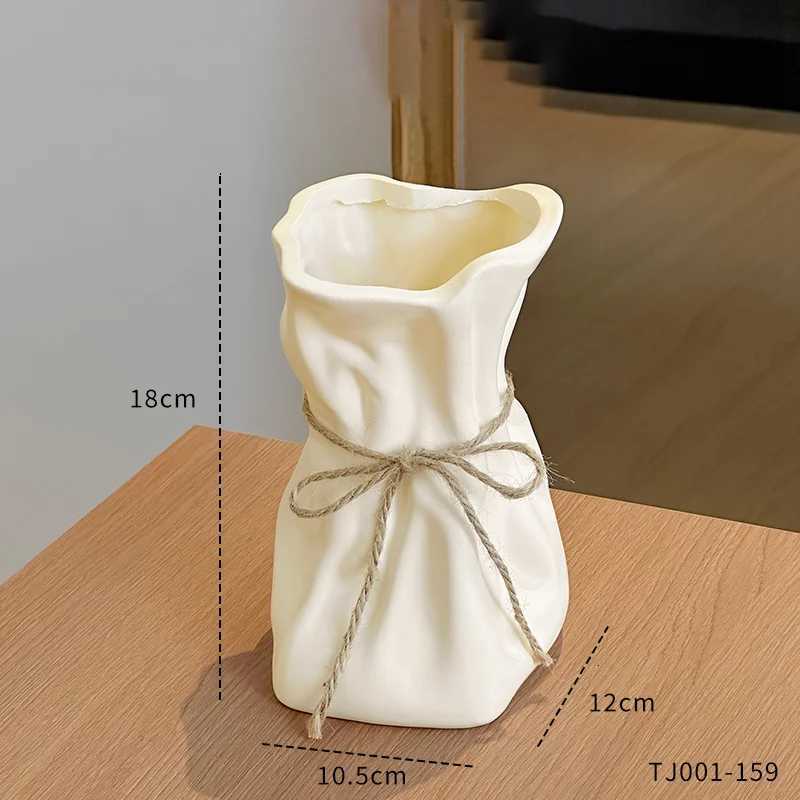 French Cream Style Vase Home Living Room Flower Arrangement Light Luxury Premium Dining Table Decoration Vase Flower Utensils C251124
