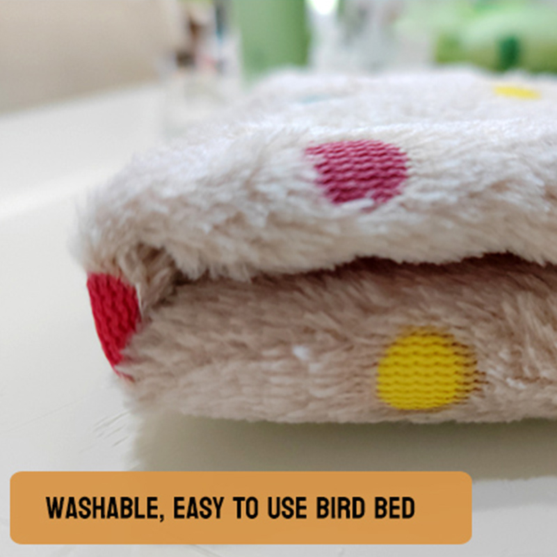 Bird Bed Parrot Cage Accessories Nest Parakeets Hut Tent Birds Toy Hammock Conure House Budgie Shed Hanging Cave Perch for Cockatiel Quaker Lovebirds 
