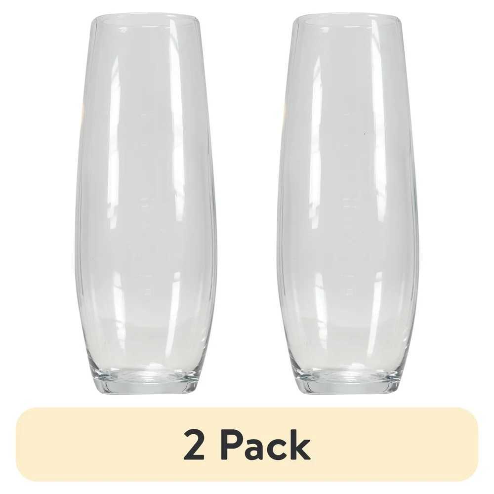 2 Pack Clear Glass Bud Vase for Floral Display Durable Elegant Home Decor Perfect Single Stems or Small Arrangements C251124