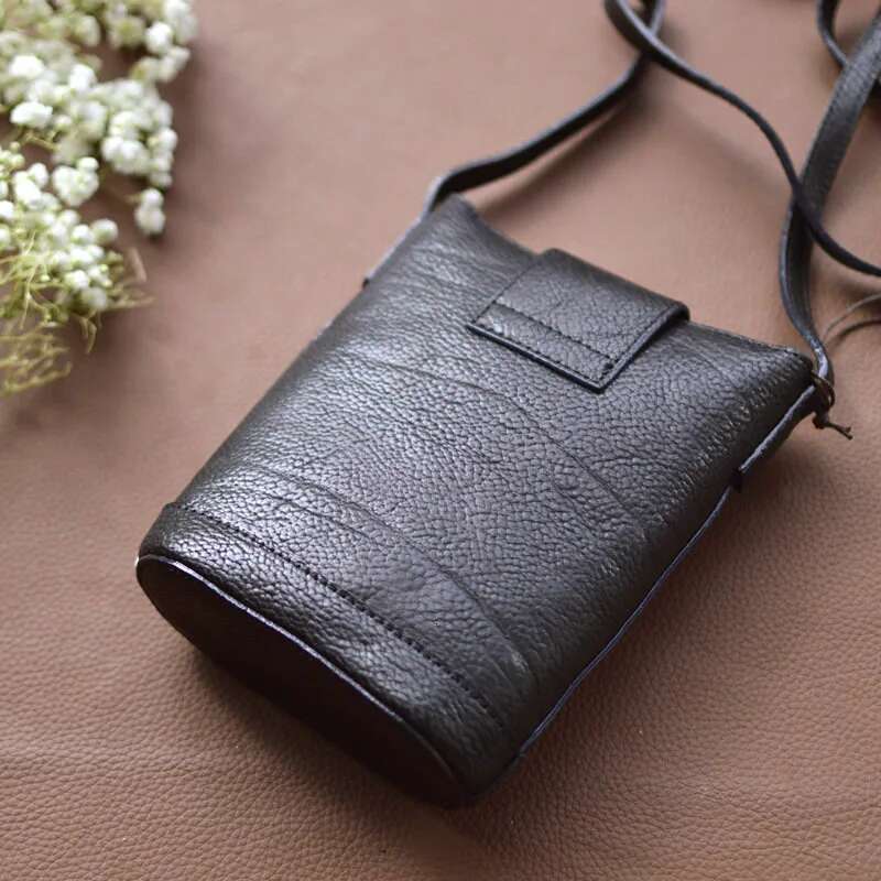 AETOO Mobile Phone Spring/Summer New Women's Bag High-Grade Casual Fashion First Layer Cowhide Single Shoulder Crossbody Lea