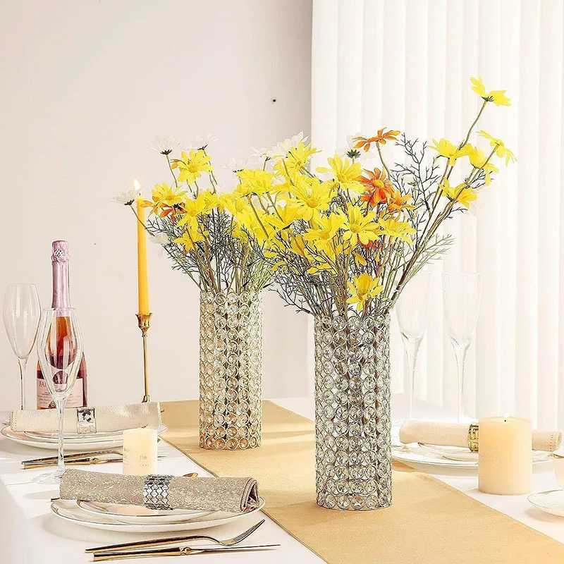 Crystal Glass Flower Vase For Wedding Centerpieces Luxury Plant Pot Living Room Home Hotel Dining Table Decor C251124