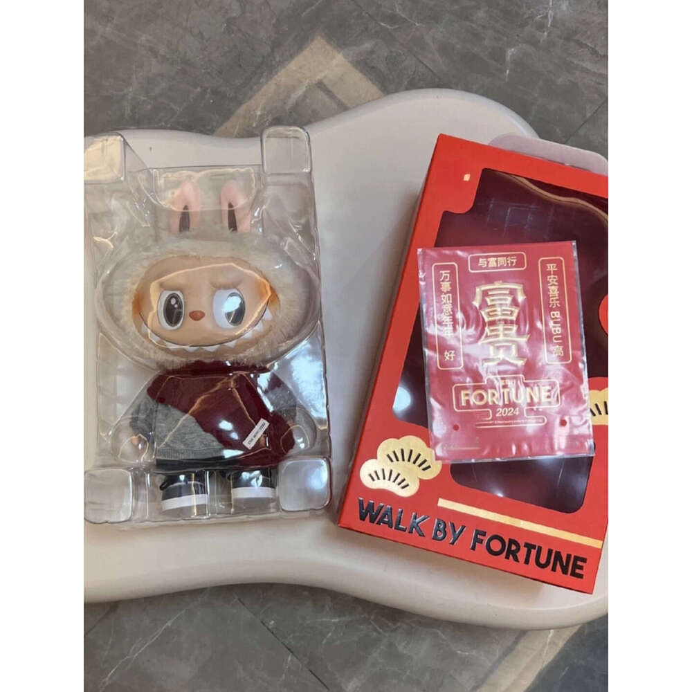 LABUBU The Monsters Walk By Fortune Vinyl Plush Toy Blind Box Collectible Soft Doll Gift For Birthday PPT