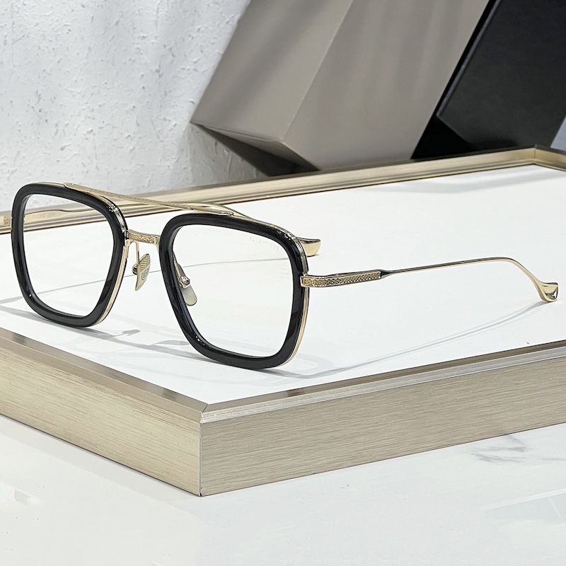 FLIGHT 006 Luxury Sunglasses High-Quality Titanium DTS Square Classic Retro Designer Brand Fashion Men Driving Vintage Trendy Travel Vacation UV400 IV