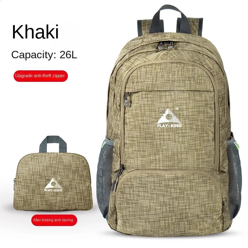 Skin Bag Outdoor Travel Foldable Lightweight Leisure Sports Camping Backpack Hiking and Mountaineering Anti Splash Water 250417