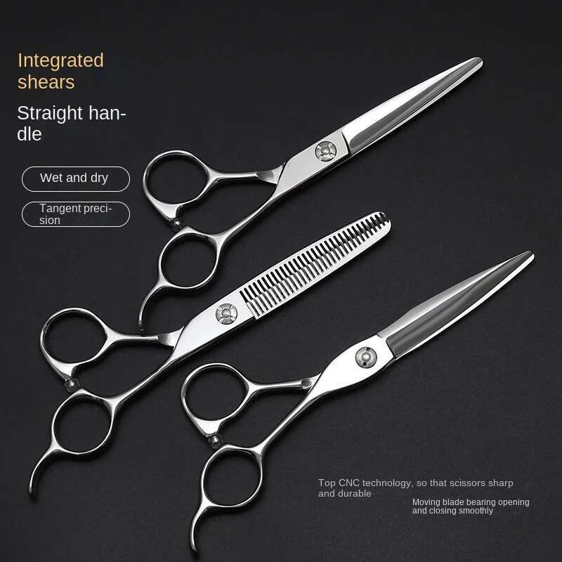 6-Inch ATS314 Salon Dedicated Hair Stylist Advanced Straight Snips Thin Thinning Professional Hairdressing Scissors Set