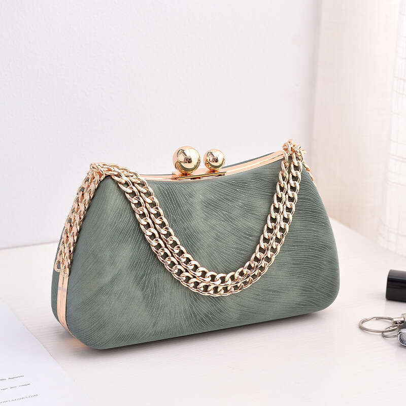 Dinner Bag Black PU Dinner Fashionable And Simple Hand Held Qipao Bag Chaozhou KQ