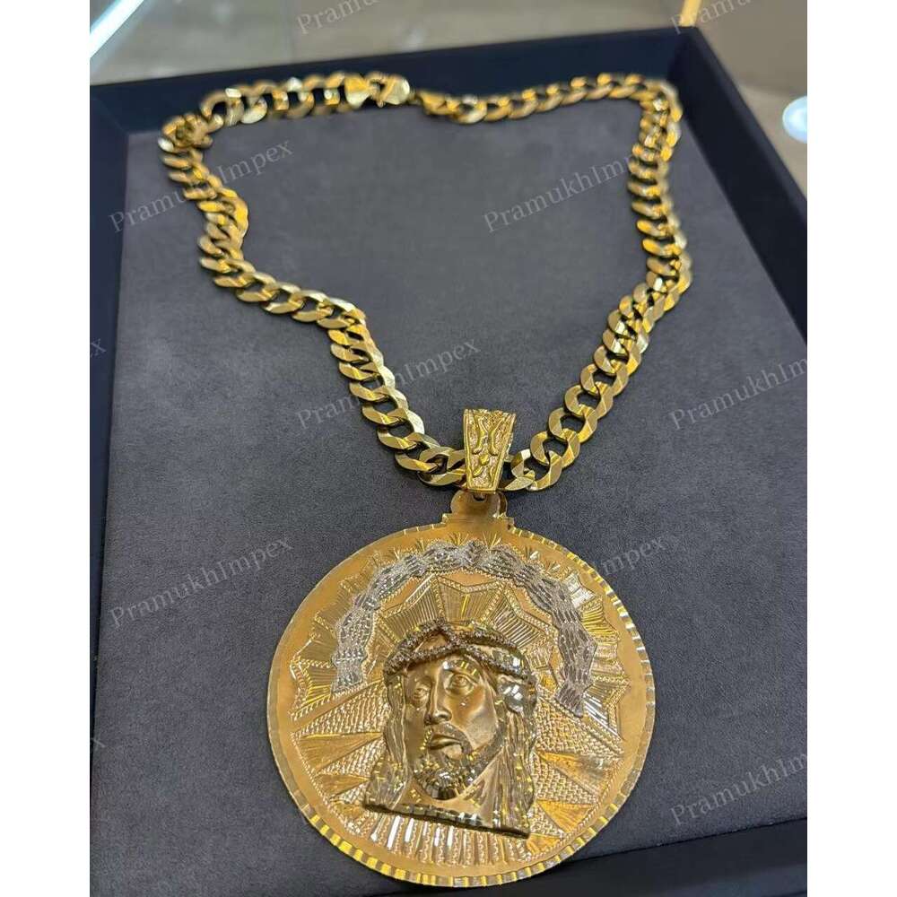 Personalized Jesus Face Moissanite Starling Sier Pendant Necklace Jewelry Factory Accessories