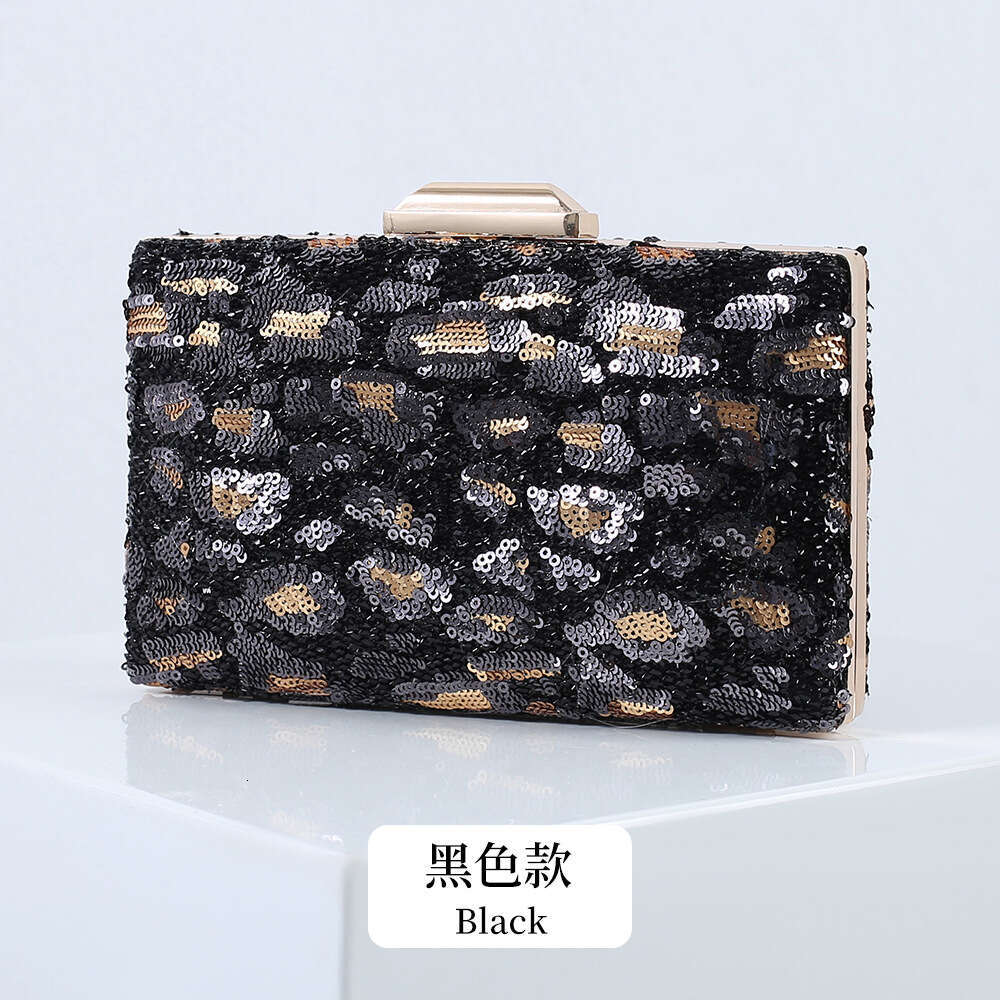 Dinner Bag Wind Leopard Pattern Dinner Beaded Dress Handheld Temperament Bridal Women S Bag KQ