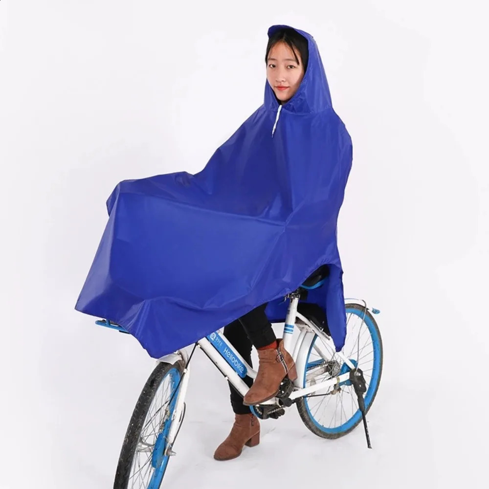 Bicycle single adult raincoat Mens and womens raincoat Students riding waterproof oversized electric raincoat 250421